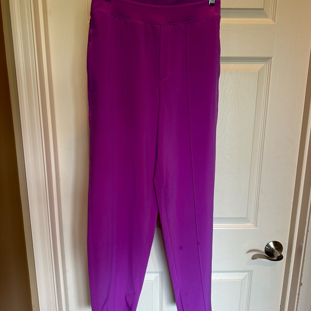 Athleta Bold Purple Straight Leg Pants NWT